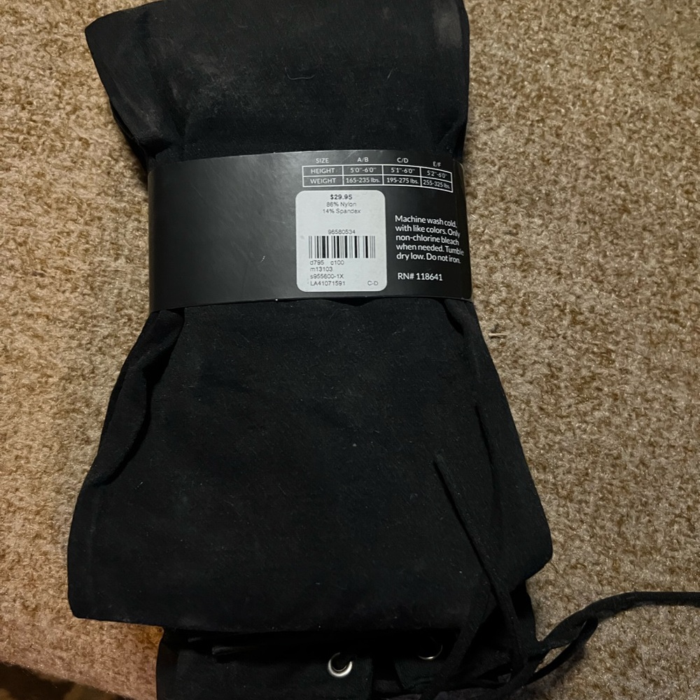 Lane Bryant Black Control Top Leggings - Picture 2 of 2